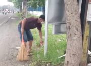 Pelaku Buang Sampah Di Flyover Trosobo Diberi Sanksi Bersihkan Sampah Tiga Hari