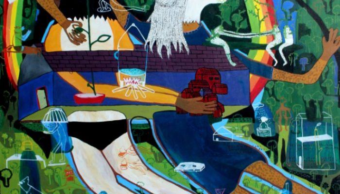 Pameran Lukisan Karya Sitir, Eksplor Serigala Jadi Simbol Keluarga