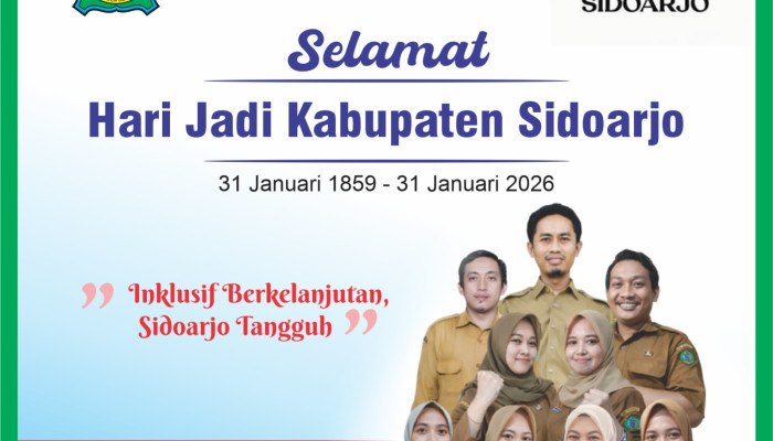 Pemdes Gilang Mengucapkan Selamat Hari Jadi Kabupaten Sidoarjo Ke-167.