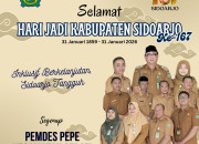 Pemdes Pepe Mengucapkan Selamat Hari Jadi Kabupaten Sidoarjo Ke-167