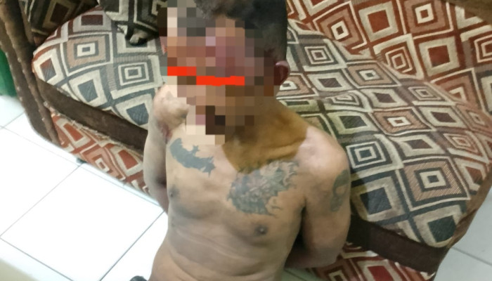 Curanmor Gagal Di Parkiran Minimarket Sepande, Residivis Diamankan Warga Dan Diserahkan Ke Polsek Candi