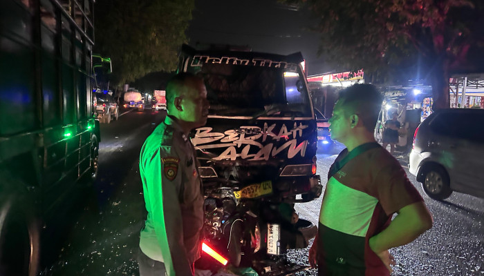 Kecelakaan Maut Di Prambon, Pengendara Motor Masuk Kolong Truk Tangki
