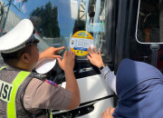 Tekan Risiko Kecelakaan, Satlantas Polres Pasuruan Ramp Check Bus Di Terminal Pandaan