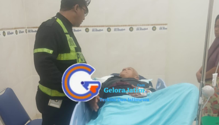 Kurang Hati-Hati, Pengendara Motor Tabrak Pejalan Kaki Di Jalan Raya Pertapan Maduretno Taman