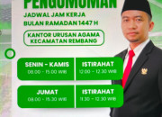 Ini Jadwal Layanan Kua Pusaka Rembang Di Bulan Ramadhan 1447 H