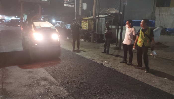 Jalan Rusak Depan Pasar Sepanjang Diperbaiki, Program Piwk Berlanjut Ke Kramat Jegu Di Triwulan Kedua