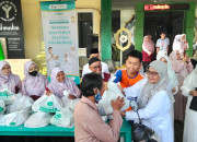 Jelang Lebaran, Yayasan Al Muslim Gelar Baksos Untuk Anak Yatim Dan Dhuafa