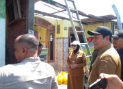 Puting Beliung Porak-Porandakan 105 Rumah Di Sedati, Subandi Pastikan Perbaikan Segera