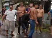 Aksi Curanmor Gagal Di Krian, Terduga Pelaku Dihajar Massa