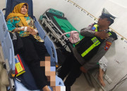 Senggolan Dua Motor Di Sidorogo Taman Sidoarjo, Seorang Pengendara Alami Patah Tulang