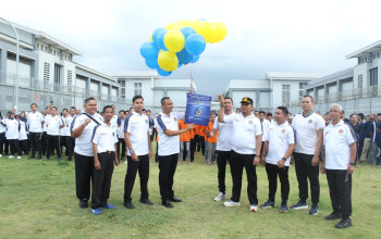 Pekan Olahraga Rutan Medaeng, Warga Binaan Dan Petugas Adu Sportivitas