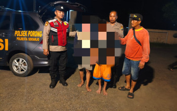 Dua Pelaku Curanmor Di Porong Babak Belur Diamuk Massa, Sempat Ancam Warga Dengan Celurit Dan Airsoft Gun