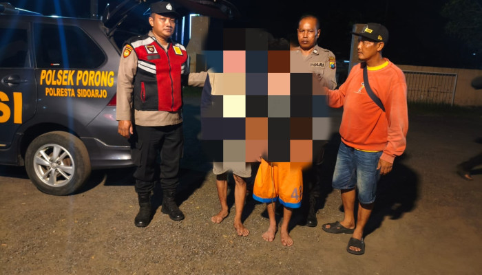 Dua Pelaku Curanmor Di Porong Babak Belur Diamuk Massa, Sempat Ancam Warga Dengan Celurit Dan Airsoft Gun