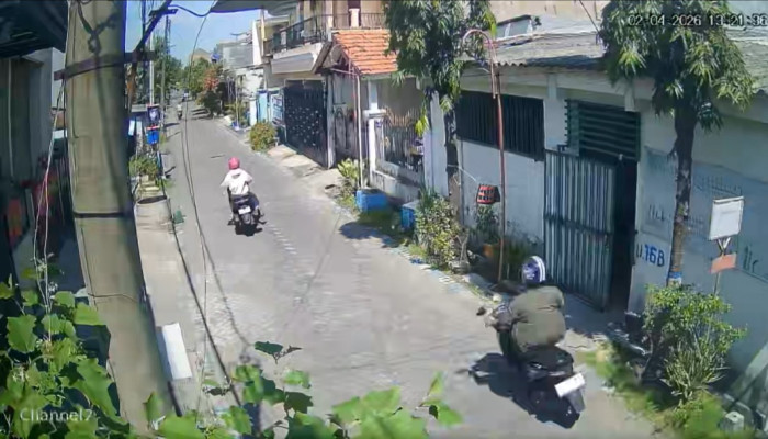 Motor Honda Beat Raib Di Pabean Asri Sedati, Aksi Pelaku Terekam Cctv