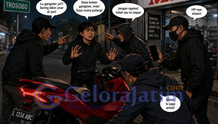 Pemuda Asal Pasuruan Jadi Korban Modus Tuduhan Gangster, Motor Pcx Dan Ponsel Raib Di Trosobo