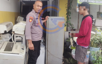 Polsek Taman Amankan Pelaku Pencurian Kulkas, Barang Bukti Berhasil Diamankan