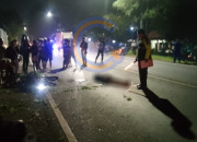Honda Crf Oleng Di Jalan Raya Bakungtemenggungan, Dua Orang Meninggal Dunia
