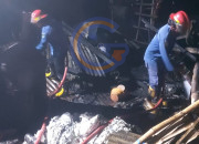 Gudang Produksi Arang Di Krembangan Taman Terbakar, Diduga Akibat Kegagalan Mesin Produksi