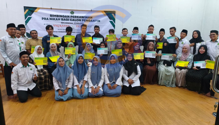 Kua Rembang Menggelar  Bimbingan Perkawinan Pra Nikah Bagi Calon Pengantin Angkatan Vii Tahun 2026