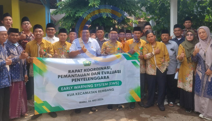 Rapat Koordinasi Dan Pembinaan Bertajuk Early Warning System Oleh Kua Pusaka Rembang
