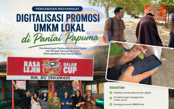 Pengabdian Masyarakat Di Kawasan Wisata Papuma Bantu Umkm Melek Media Sosial