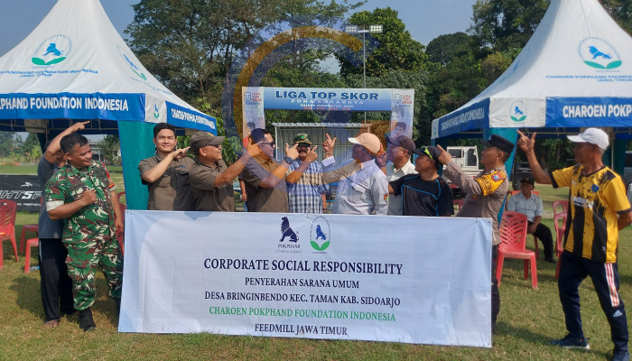 Pt Charoen Pokphand Salurkan Bantuan Dua Tenda Untuk Gelora Bringinbendo, Perkuat Sinergi Dengan Masyarakat