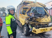Sopir Tewas Usai Truk Bermuatan Bata Ringan Tabrak Kendaraan Misterius Di Bypass Krian