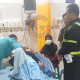 Tertabrak Motor Di Depan Masjid Jami’ Kauman Taman, Dua Penyebrang Jalan Alami Cedera Otak Ringan