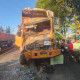 Tabrakan Beruntun Di Sidorogo Taman, Sopir Dump Truck Dan Pengendara Motor Terluka