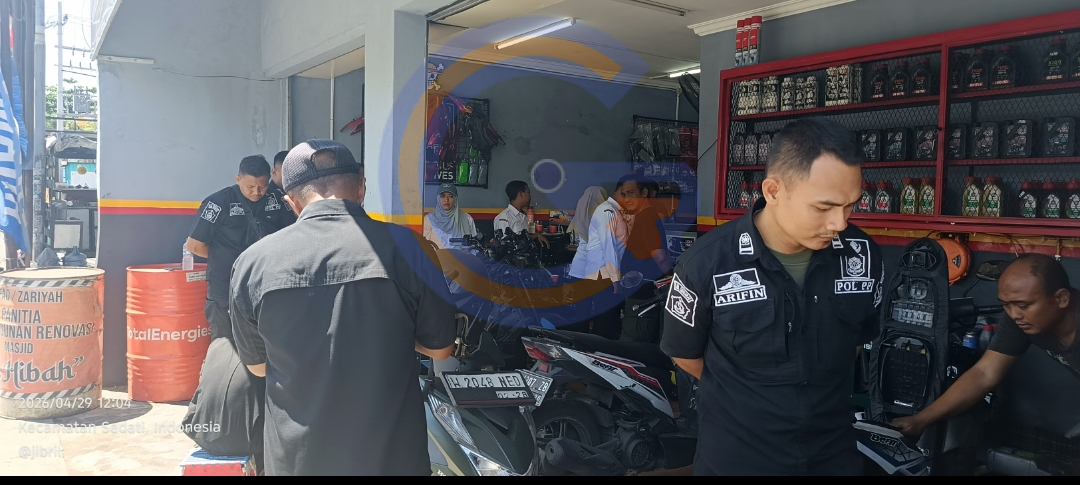 Bengkel Motor Yang Beberapa Waktu Lalu Didatangi Satpol Pp Kecamatan Dan Perangkat Desa