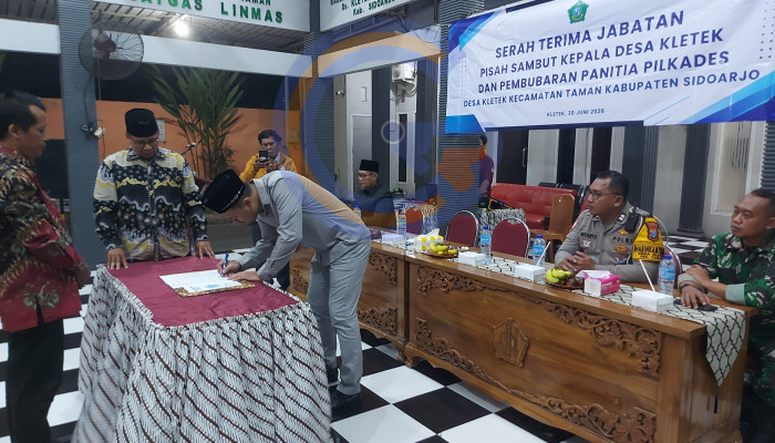 Sertijab Kades Kletek, Jarot Bintoro Tegaskan Siap Mengabdi Untuk Masyarakat