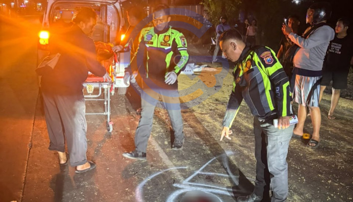 Lompat Selamatkan Diri, Sopir Truk Tewas Terlindas Di Jalan Raya Gubernur Sunandar Krian
