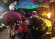 Hilang Kendali, Pemotor CBR Terluka Setelah Tabrak Pikap di Jalan Raya Gilang Taman 8 20260707 095904