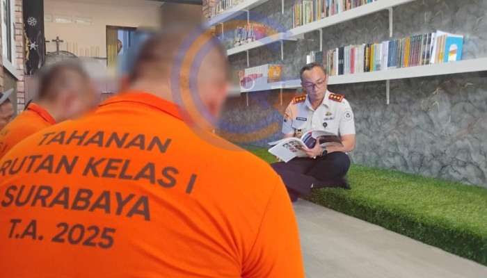 Lorong Sempit Disulap Jadi Perpustakaan, Rutan Medaeng Perkuat Literasi Warga Binaan