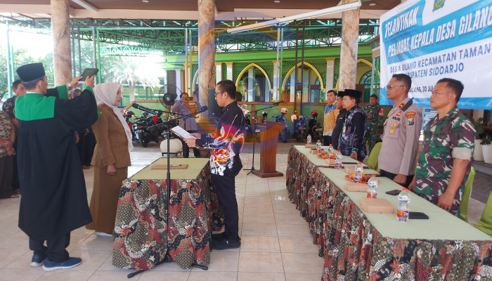 Camat Taman Lantik Retno Wulan Sebagai Pj Kepala Desa Gilang, Siap Lanjutkan Pelayanan Untuk Masyarakat