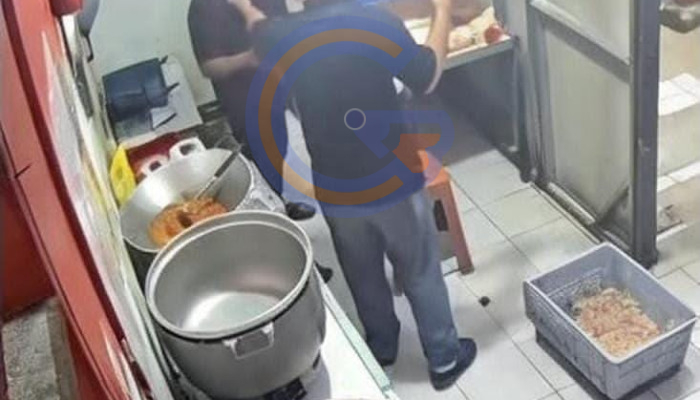 Panik Dikejar Kelompok Lain, Dua Pria Terobos Outlet Ayam Geprek Hingga Rusak Bangunan