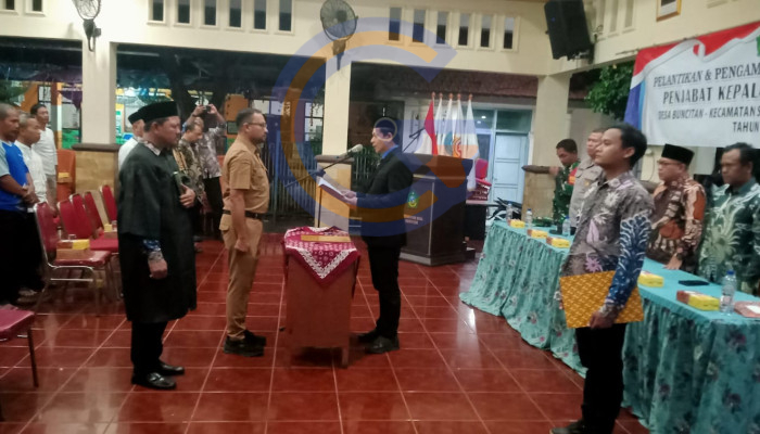 Tri Wahyudi Resmi Emban Tugas Sebagai Penjabat Kepala Desa Buncitan, Siap Lanjutkan Program Pembangunan