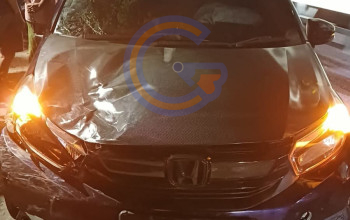 Laka Beruntun Libatkan Lima Kendaraan Di Depan Samsat Lama Krian, Enam Orang Terluka
