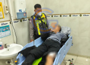 Dua Pengendara Terluka Usai Motor Berserempetan Di Jalan Raya Kletek Taman