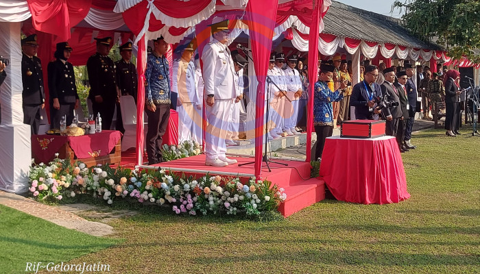 Momen Bersejarah! Upacara Hut Ri Ke-81 Perdana Digelar Di Dalam Lapas Porong