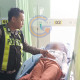 Laka Lantas Di Jalan Raya Ponokawan Krian, Pemotor Alami Patah Tulang Dan Cedera Otak Ringan