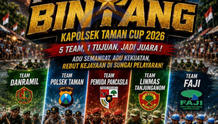 Perang Bintang Di Sungai Pelayaran! Tni, Polri Dan Pemuda Pancasila Berebut Juara Kapolsek Taman Cup 2026