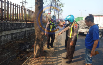 Laka Tunggal Di Jalan Raya Gilang, Pengendara Nmax Alami Patah Tulang