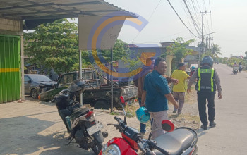 Honda Pcx Tabrak Pick Up Di Tanjungsari Taman, Pengendara Alami Patah Tulang