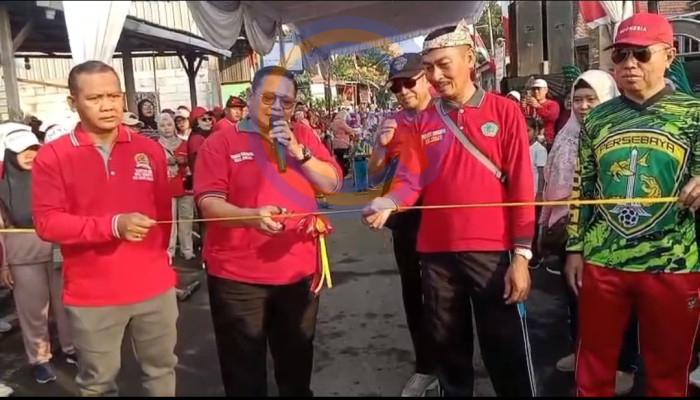 Semarak Peringatan Hut Ri Ke -81 Tahun Pemdes Semampir Gelar Jalan Sehat Bertabur Hadiah