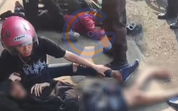Pelajar 13 Tahun Bawa Motor, Terlibat Kecelakaan Tiga Kendaraan Di Sidorogo Taman