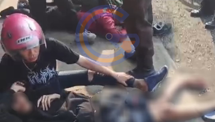 Pelajar 13 Tahun Bawa Motor, Terlibat Kecelakaan Tiga Kendaraan Di Sidorogo Taman