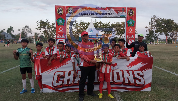 Kades Bringinbendo Konsisten Bina Sepak Bola Usia Dini, Piala Grassroot Kepala Desa Bringinbendo Ii Resmi Digelar