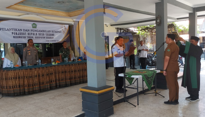 Isi Kekosongan Pasca Kades Wafat, Andy Nugerah Resmi Dilantik Jadi Pj Kades Sadang