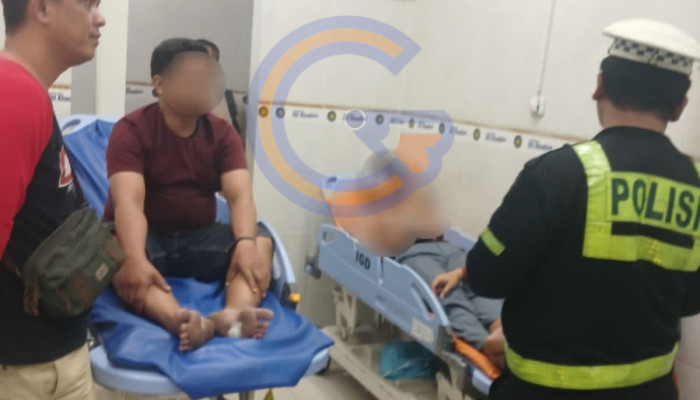 Dua Motor Terlibat Kecelakaan Di Tawangsari Taman, Dua Pengendara Dilarikan Ke Rumah Sakit